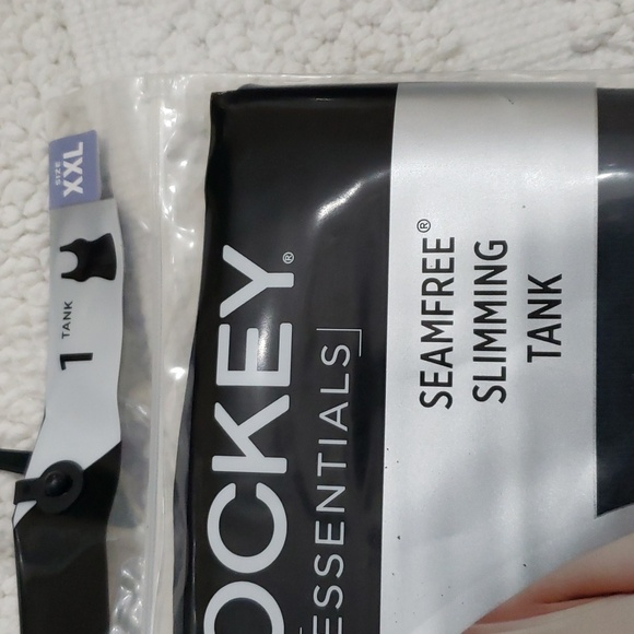 JOCKEY ESSENTIALS HIGH WAIST SHORTS & SLIMMING TANK WOMENS BLACK XXL - Picture 3 of 9